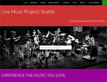 Tablet Screenshot of livemusicproject.org